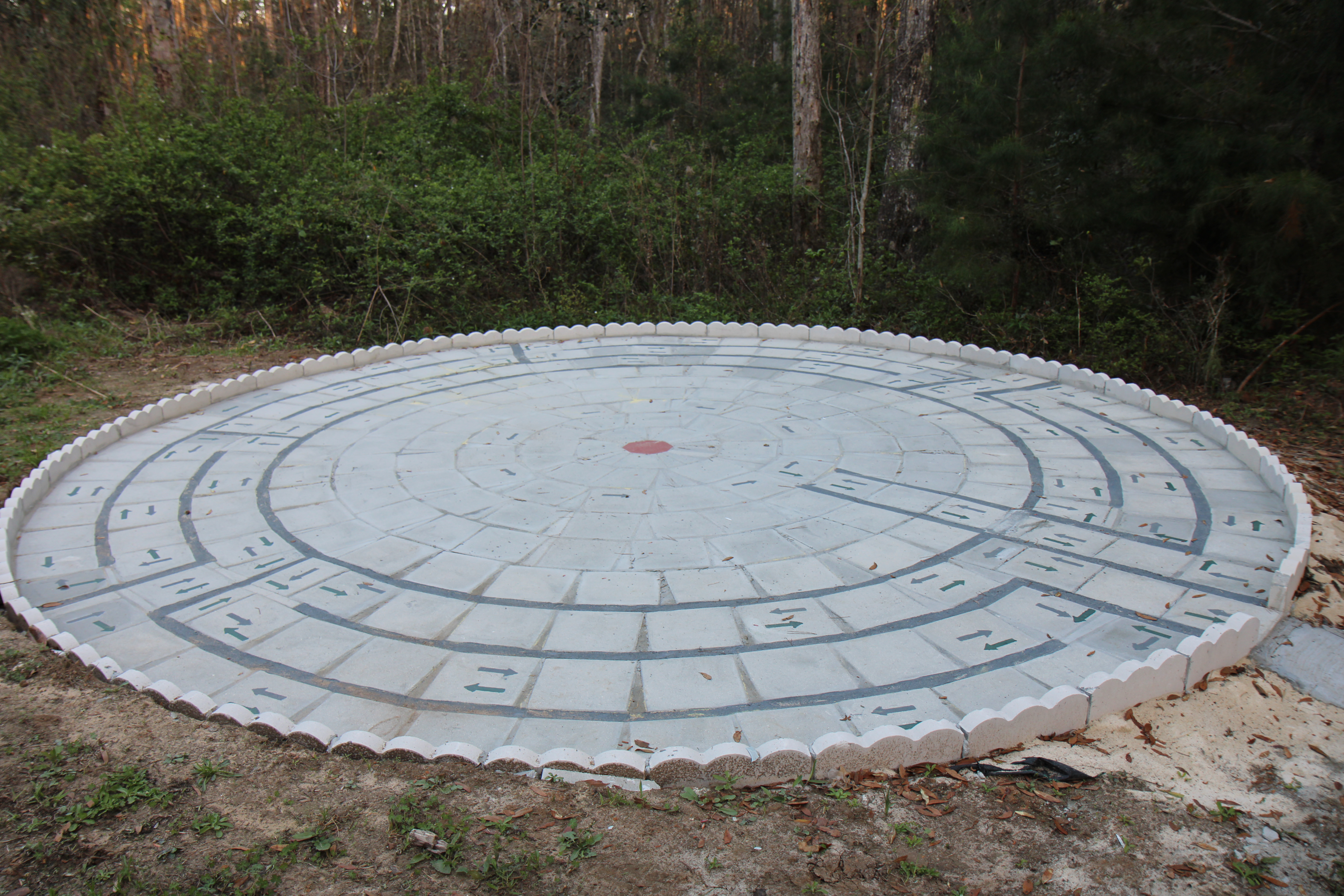 The Nashaway labyrinth, viewed from above