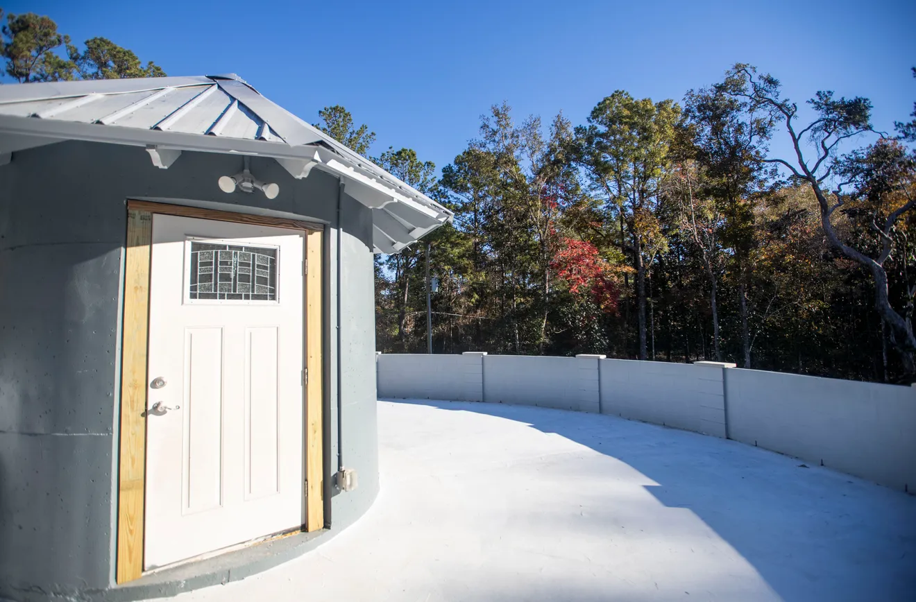 The Nashaway roundhouse from the rooftop deck