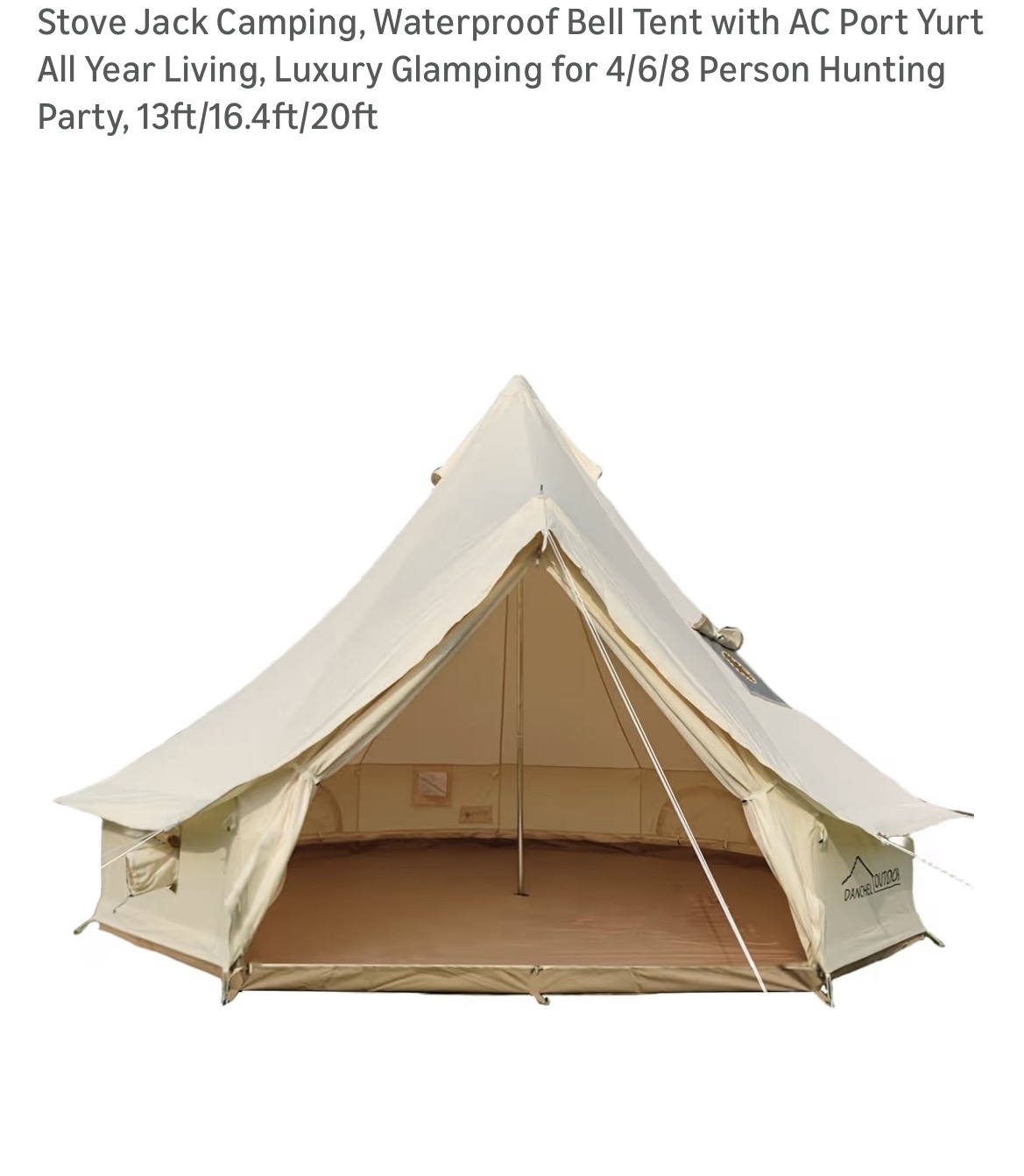 The yurt at Nashaway — sleeps four with air conditioning